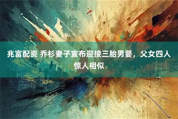 兆富配资 乔杉妻子宣布迎接三胎男婴，父女四人惊人相似