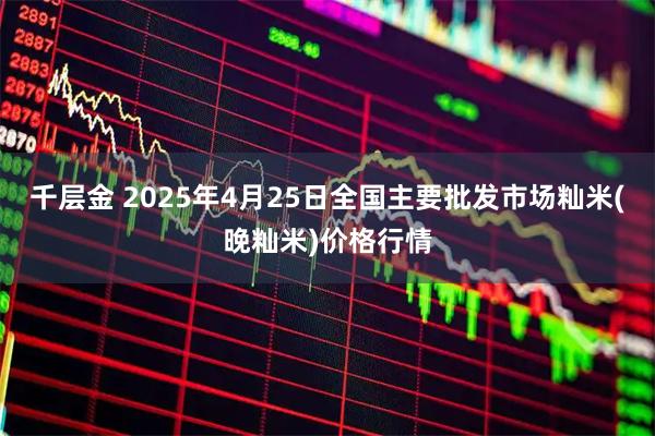千层金 2025年4月25日全国主要批发市场籼米(晚籼米)价格行情